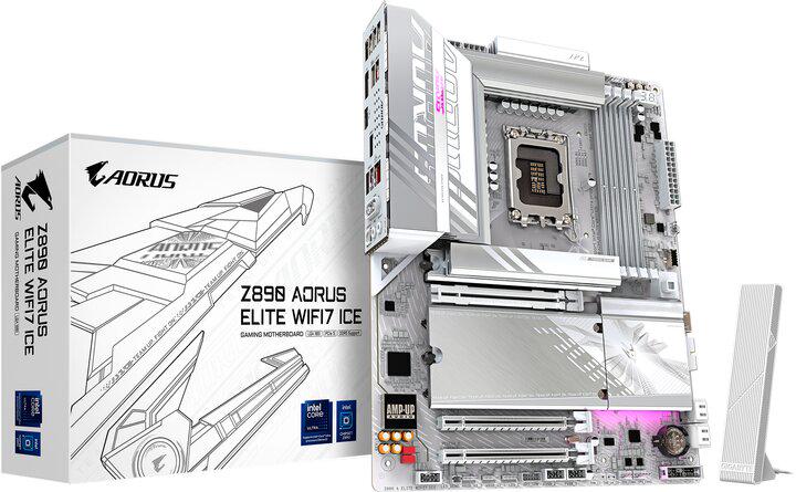 Материнская плата Gigabyte Z890 AORUS ELITE WIFI7 ICE HDMI/DP/TB4 2.5GbE - фото 6