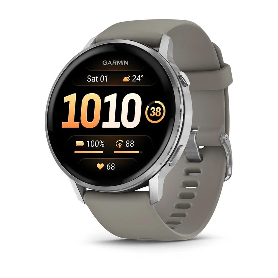 Смарт-годинник Garmin Venu 4 45 мм Slate with Black (010-03014-00/40)