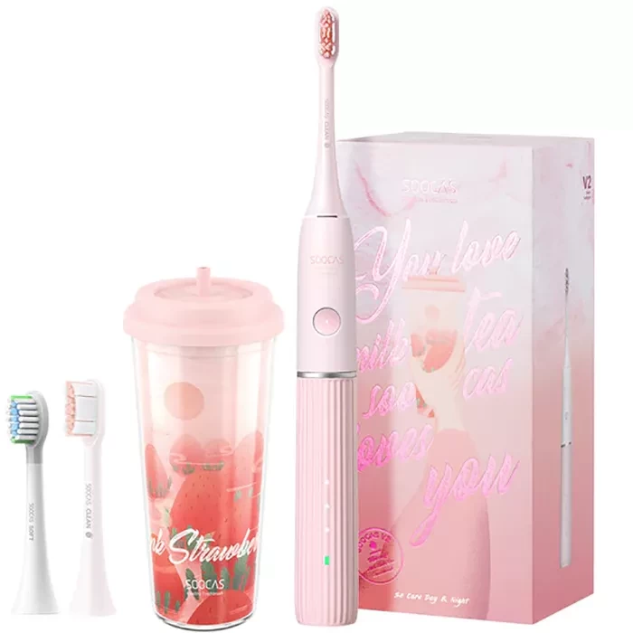 Зубна щітка електрична Soocas Sonic Electric Toothbrush V2 Pink - фото 4