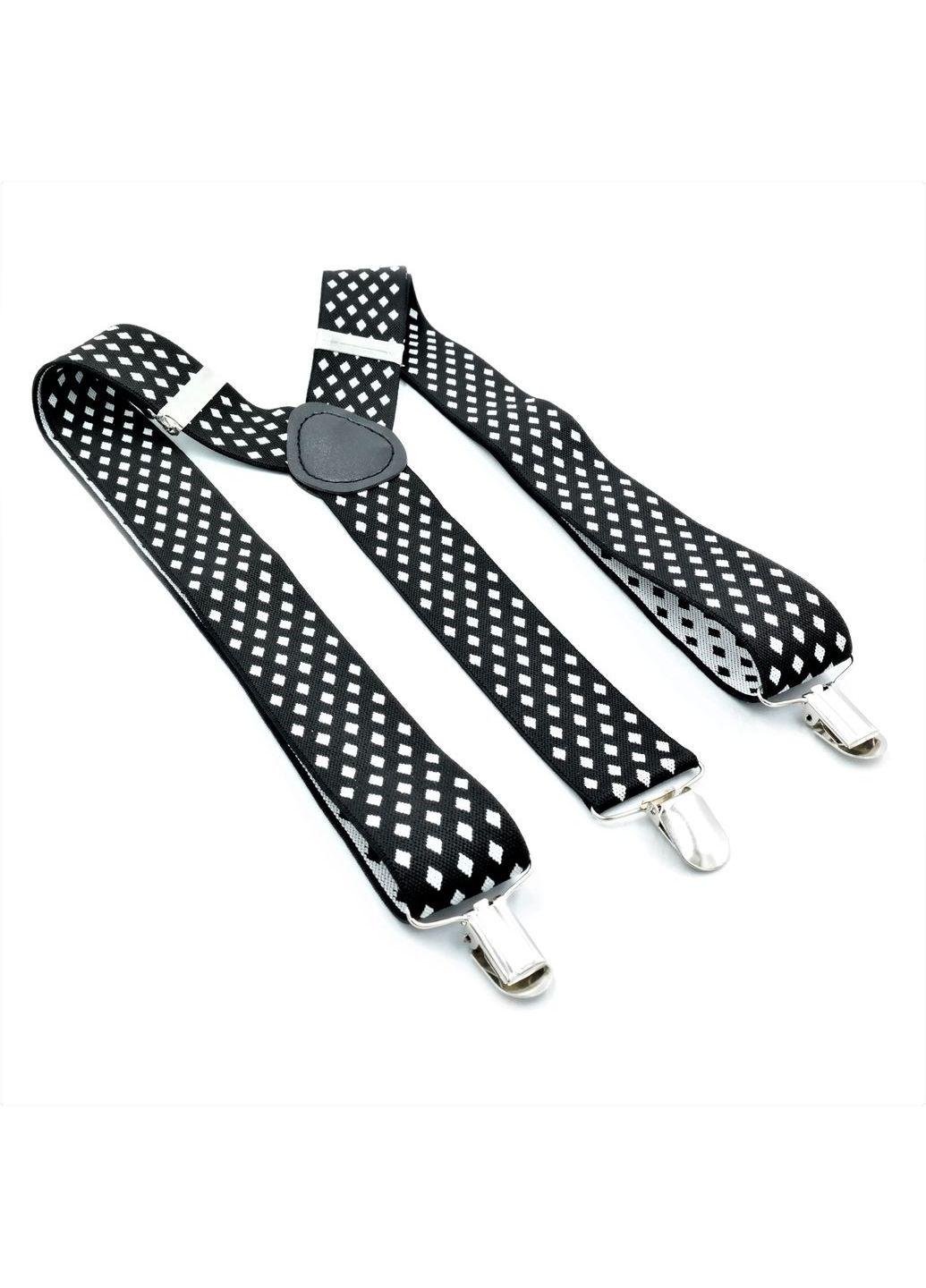 Підтяжки Weatro 3,5 см Чорно-білий (pdt-35kit-002)