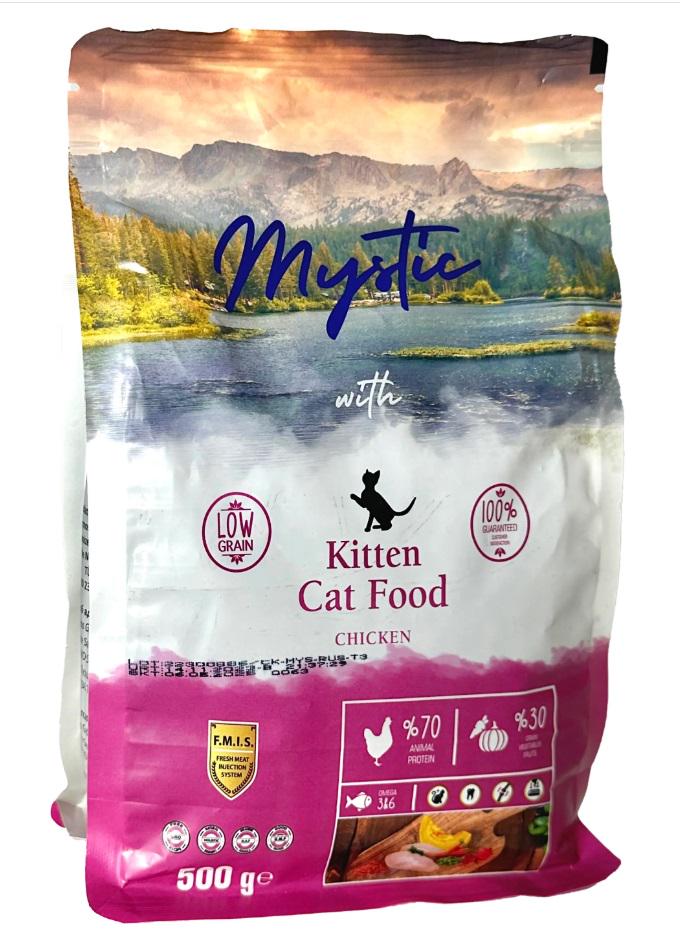 Корм сухий для кошенят беззерновий Mystic курка 0,5 кг (8819)