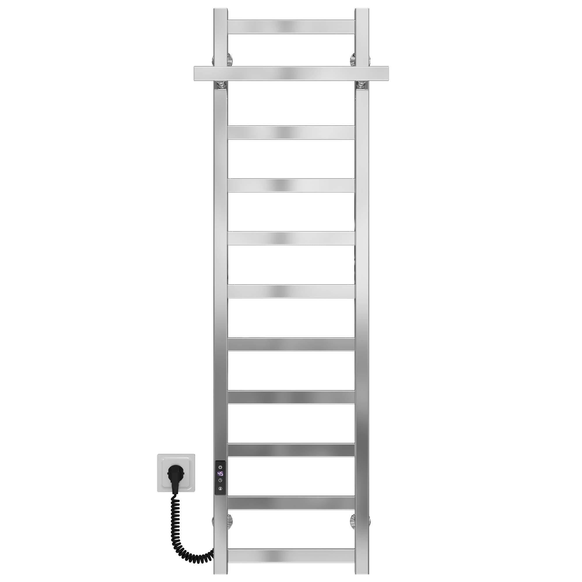 Полотенцесушитель электрический Deffi Nicolе П11 JD04 левое подключение нержавеющая сталь 300х1200 мм Хром (A.NI.120.30.11.ECL2)