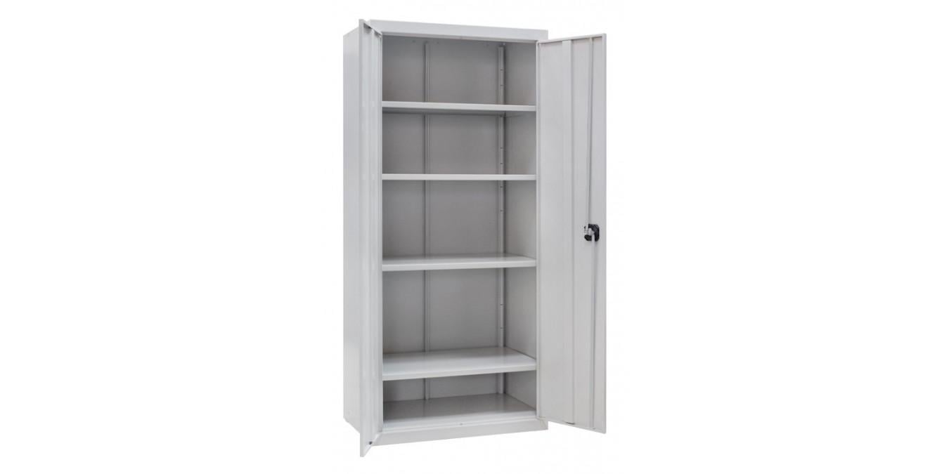 Шкаф бухгалтерский Галіндустрія ШБМ-18 для документов металлический на 4 полки 1800x600x500х0,7 мм с ригельным замком Светло-серый (124-119-000004619) - фото 2