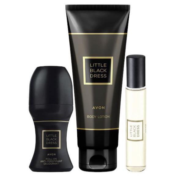 Набор парфюмерно-косметический Avon Little Black Dress edt 10 мл b/lot 125 мл deo 50 мл (99769850)