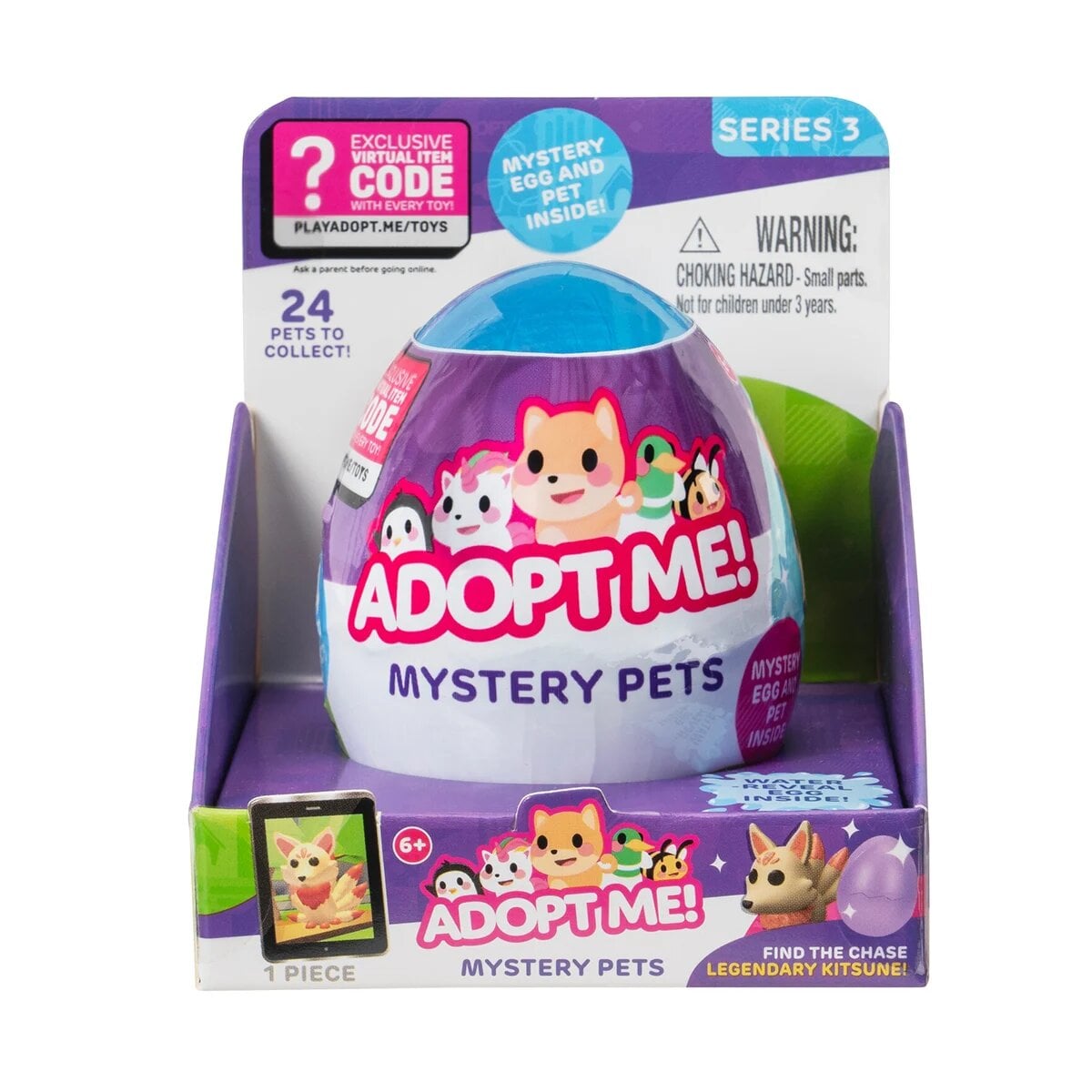Игрушка-сюрприз в яйце Adopt Me! S3 Сказочные животные 5 см пластик 4 пр. (AME0012)