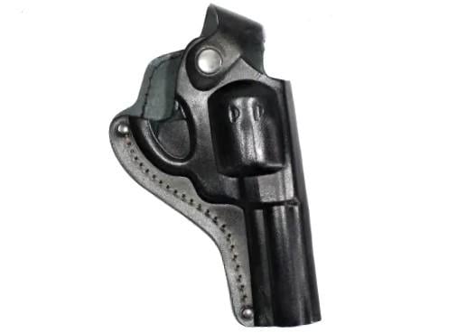 Кобура для Револьвер 4 поясная кожа Черный (24101 )