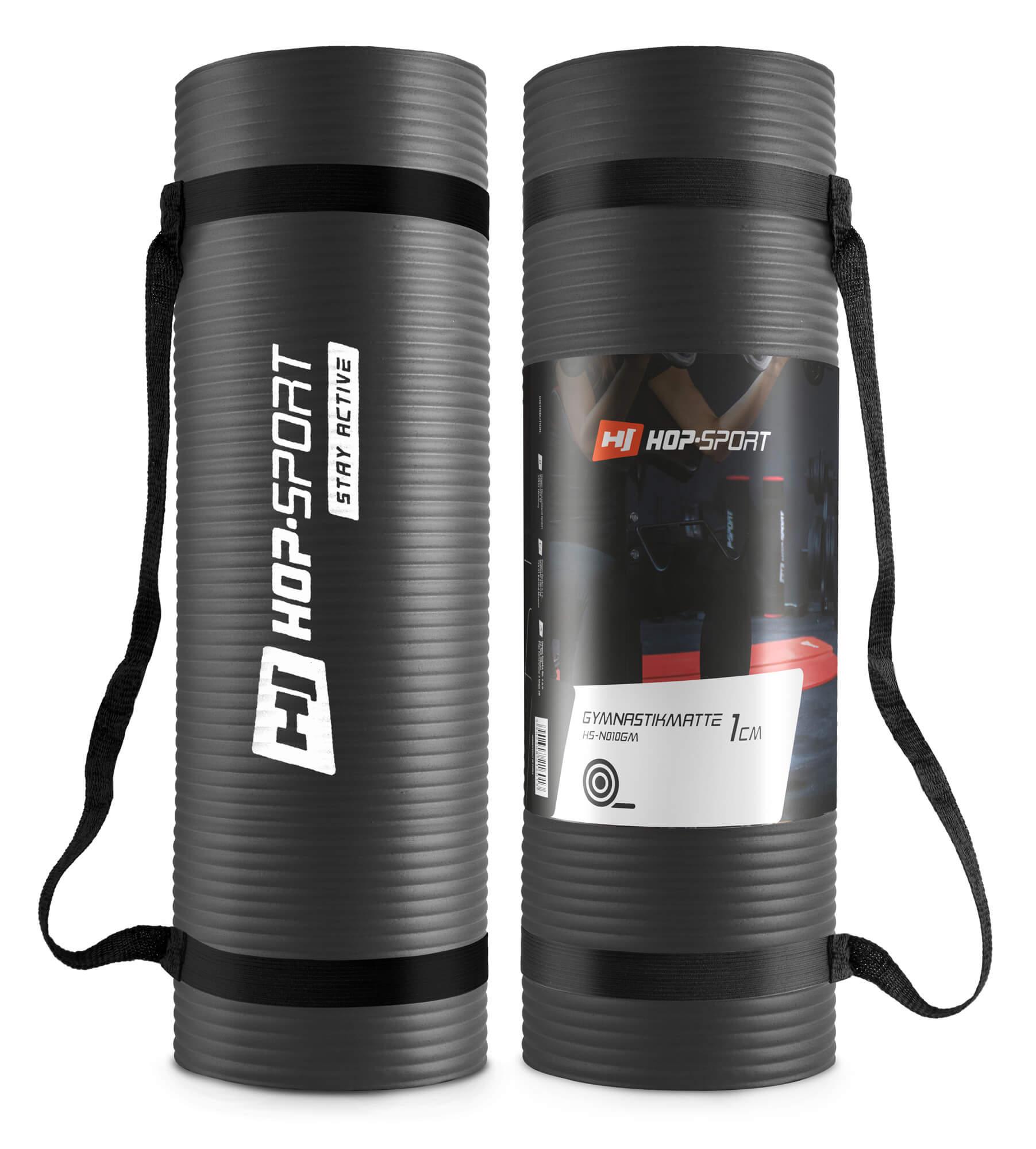 Мат для фітнесу та йоги Hop-Sport HS-N010GM 1 см Чорний - фото 5 Мат для фітнесу та йоги Hop-Sport HS-N010GM 1 см Чорний - фото 5
