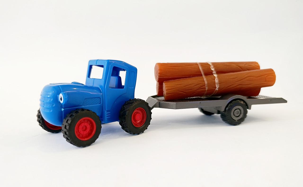 Набор игровых тракторов синий - фото 5 Набор игровых тракторов синий - фото 5