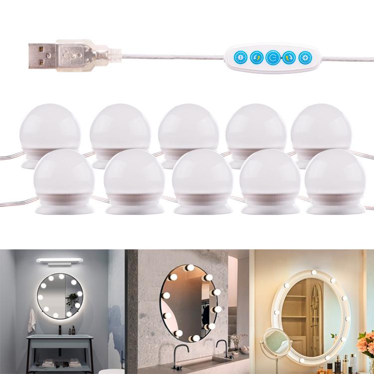 Подсветка для зеркала Lienli Makeup 10 лампочек для гримерного зеркала - фото 5