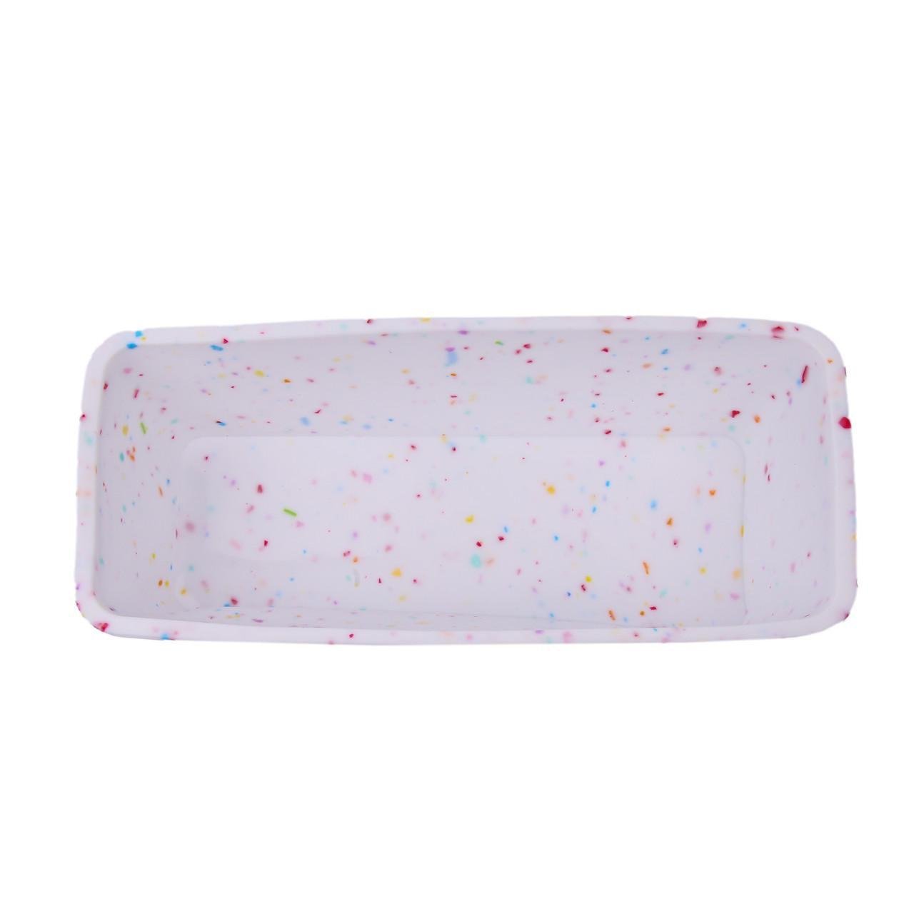 Форма для кексу силіконова прямокутна, Білий 25,5x10,5x6,5 см (2356744397)