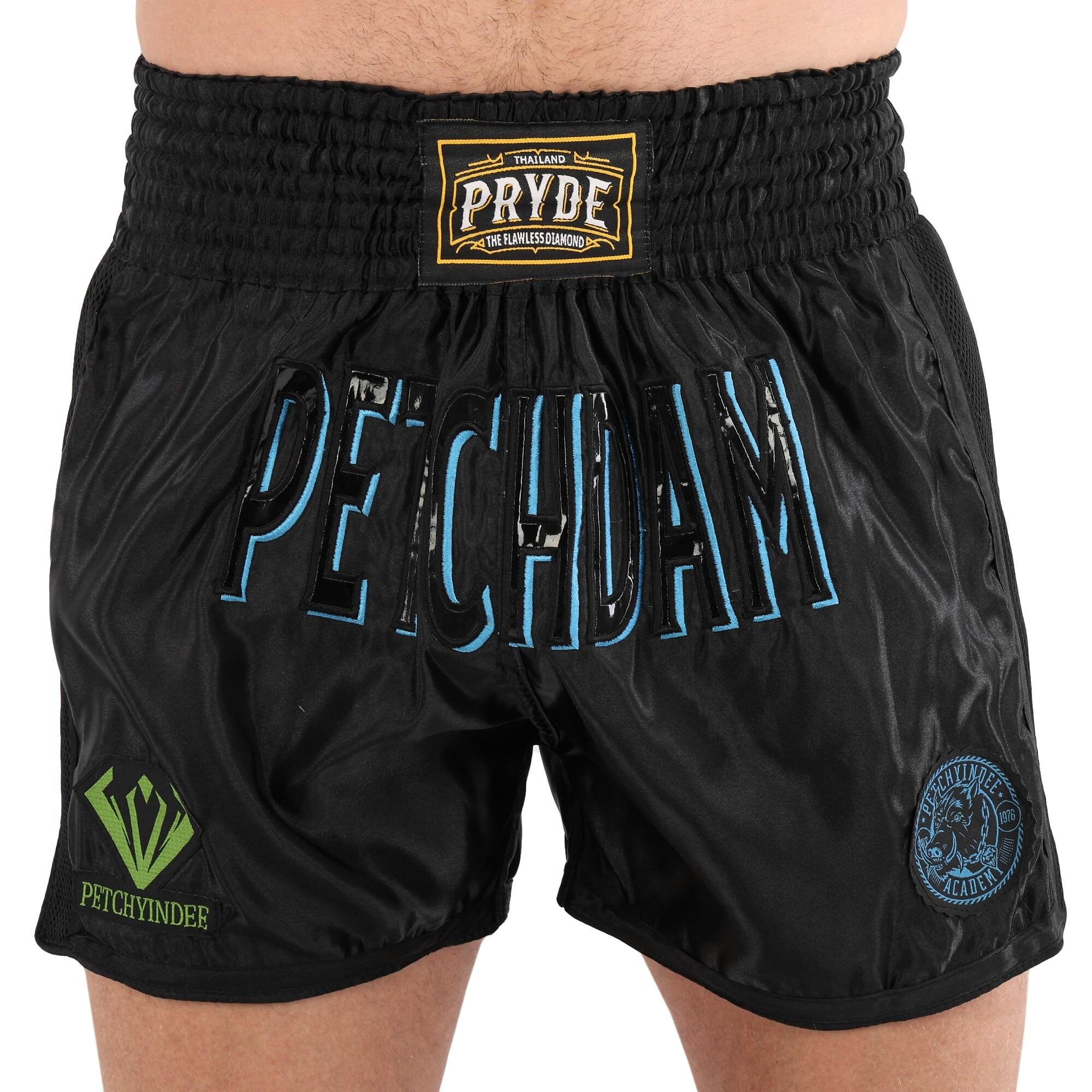 Шорты для тайского бокса и кикбоксинга PRYDE BO-0473 XL Черный (36696882)