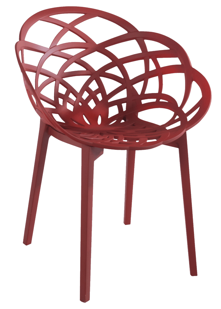 Кресло Papatya Flora Красный матовый кирпич