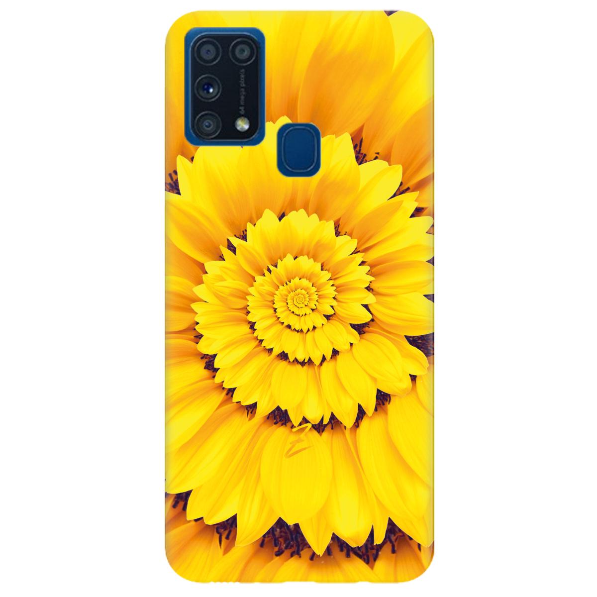 Силиконовый чехол Zorrov для Samsung Galaxy M31 - Sunflower (14190040133098686)