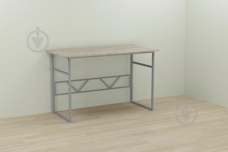 Компьютерный стол Ferrum-decor Раян 75x120x70 серый ДСП Дуб Шервуд 16мм