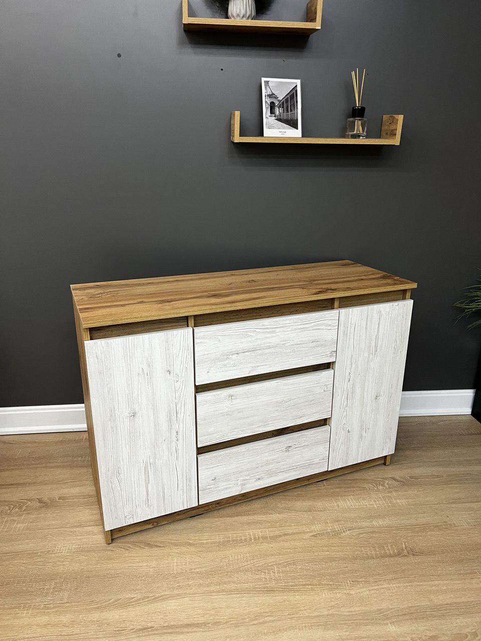 Комод Kvatro 3+2 1100х750х400 мм Дуб Аппалачі/Аляска - фото 5 Комод Kvatro 3+2 1100х750х400 мм Дуб Аппалачі/Аляска - фото 5