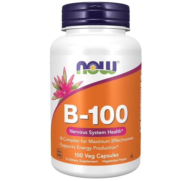 В комплексе Now Foods Vitamin B-100 100 вег. капс. (NF0436)