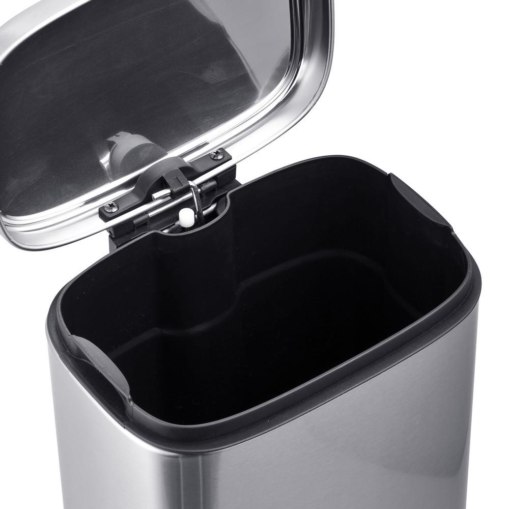 Мусорное ведро с плавным закрытием MIXXUS Premium Style-TC0305 SS Color прямоугольное 5 л Нержавеющая сталь (MI7060) - фото 2 Мусорное ведро с плавным закрытием MIXXUS Premium Style-TC0305 SS Color прямоугольное 5 л Нержавеющая сталь (MI7060) - фото 2