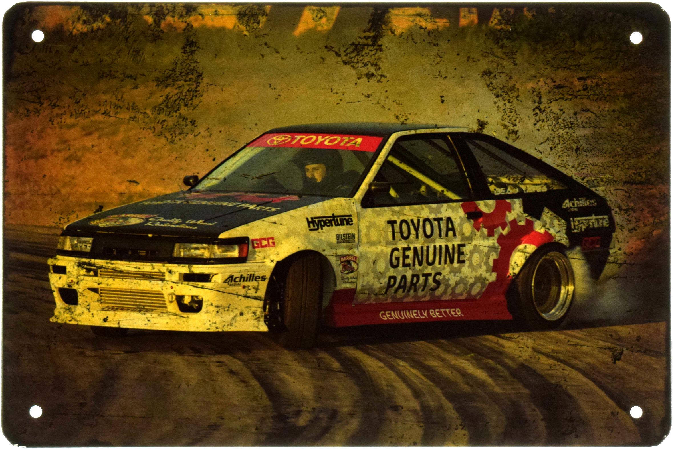 Табличка металева Toyota AE86 20x30 см