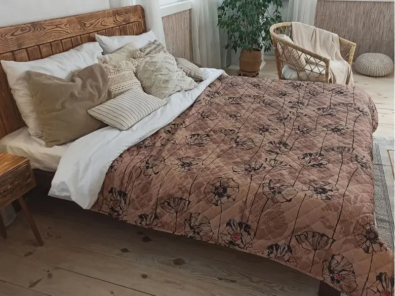 Покрывало стеганное Лелека П-834 полиэстер 140х205 полуторное (18968)