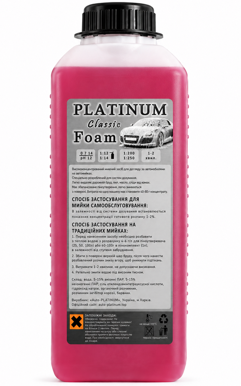 Активная пена Platinum Classic Foam для бесконтактной мойки авто (3175446425)