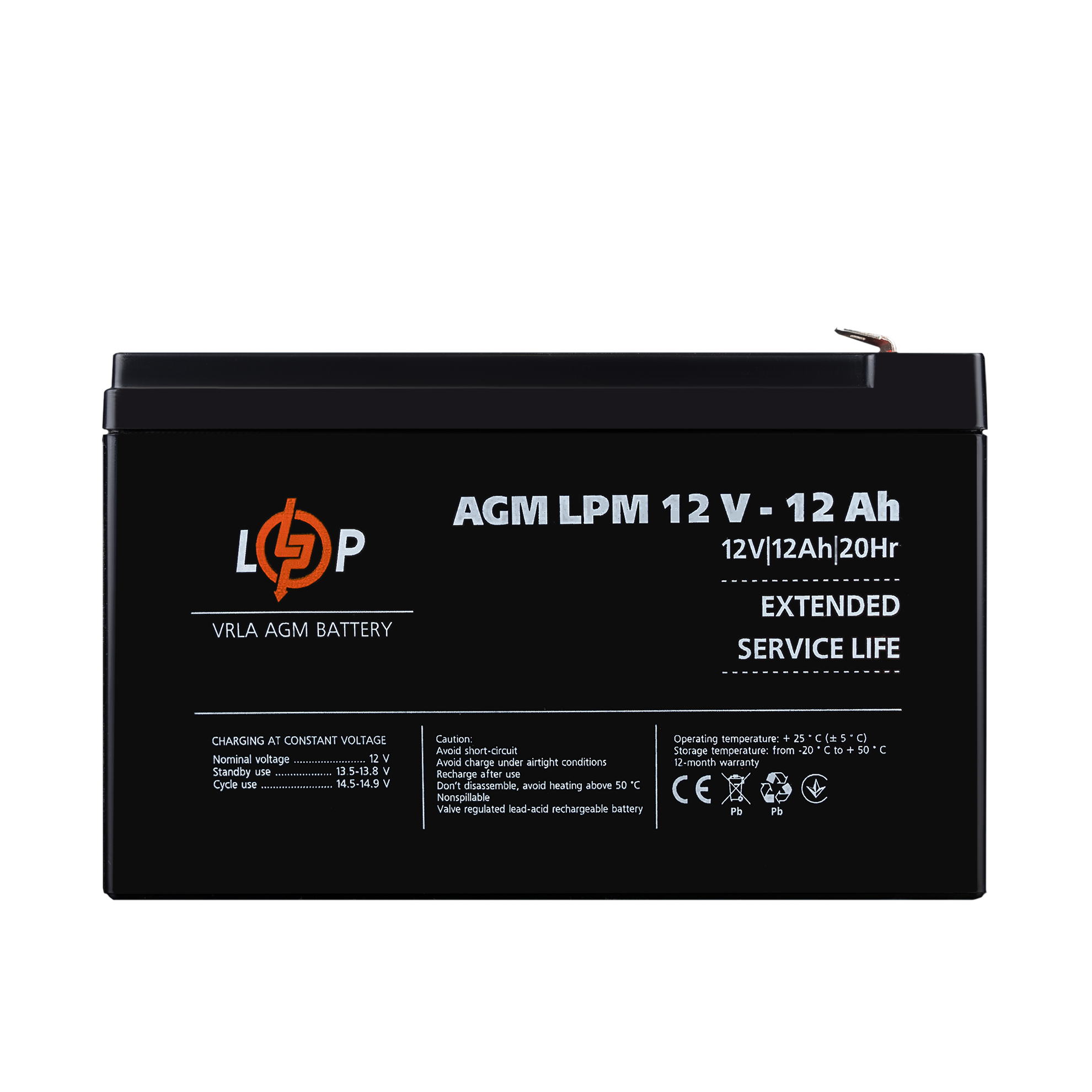 Акумулятор LogicPower AGM LPM 12V-12 Ah (26454651)