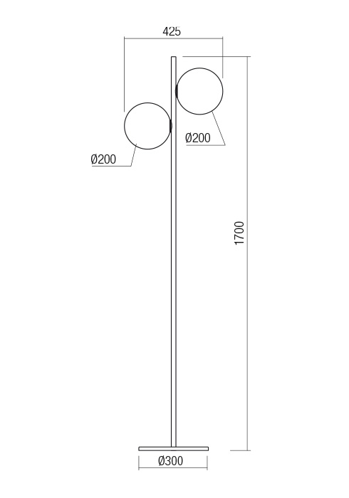 Торшер Redo TALIS LAMP 2x42 W E27 4.1.1 Bronze (01-2651) - фото 2 Торшер Redo TALIS LAMP 2x42 W E27 4.1.1 Bronze (01-2651) - фото 2
