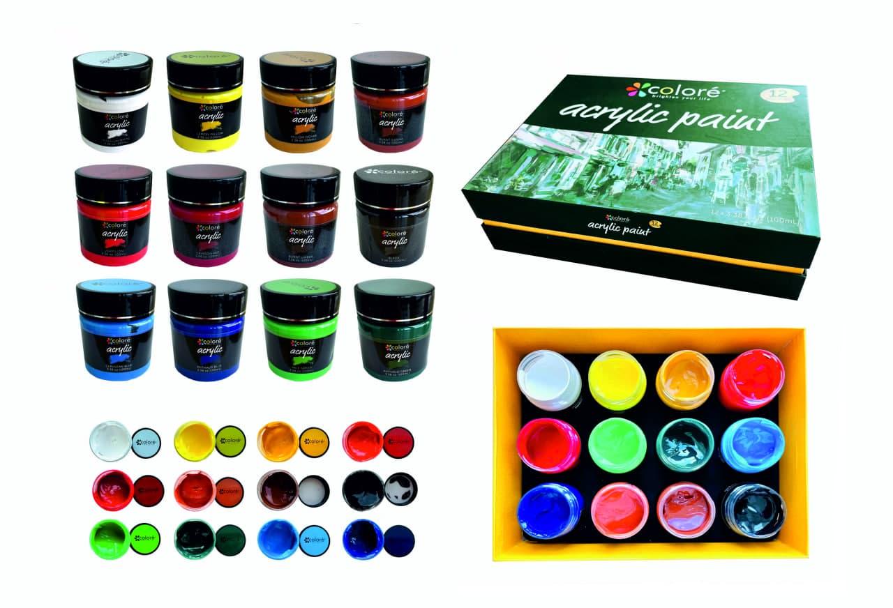 Акриловые краски 12 цветов 100 мл Art Planet - фото 2 Акриловые краски 12 цветов 100 мл Art Planet - фото 2