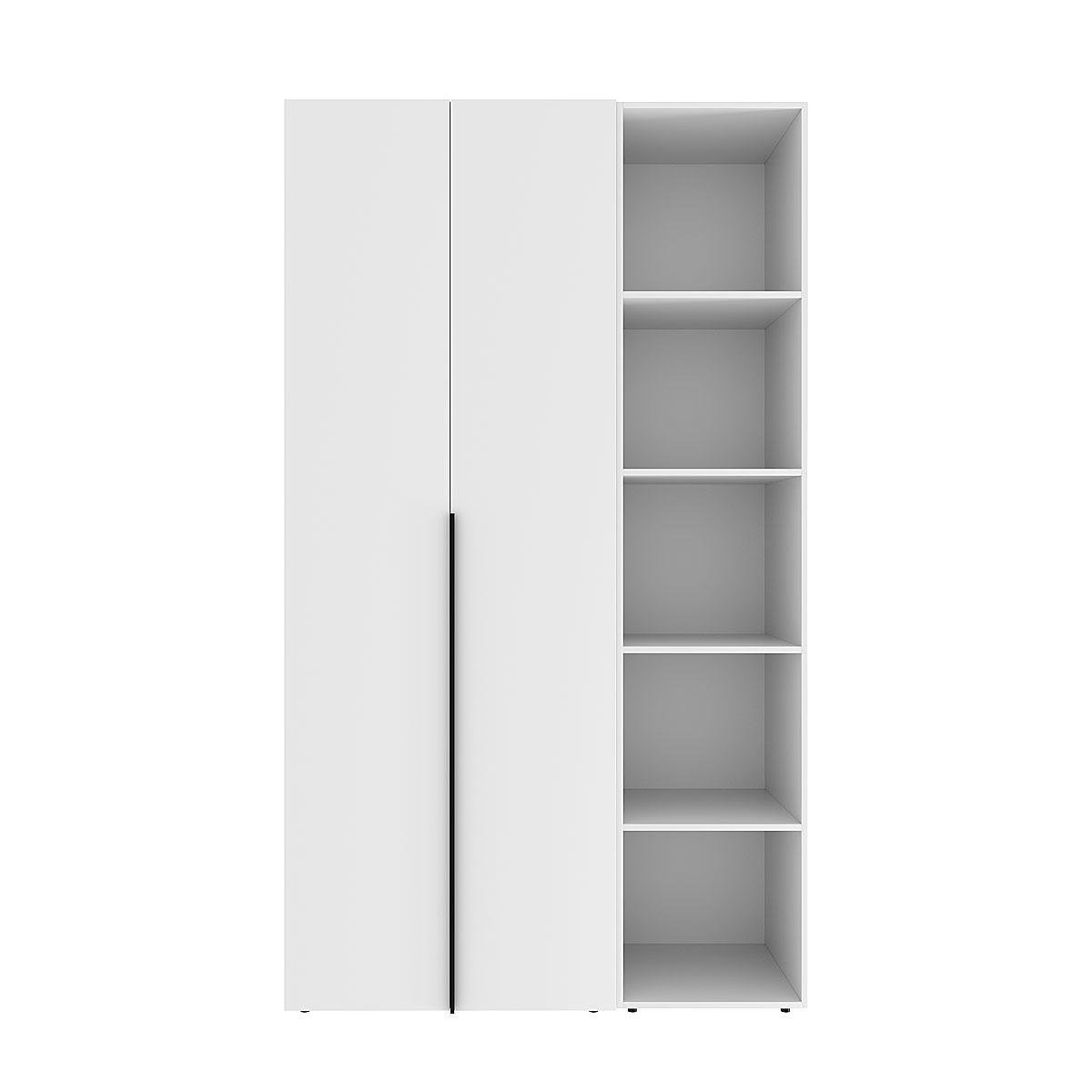 Шкаф распашной комбинированный ART IN HEAD №11 Light 1200x500x2200 мм Белый бриллиант (GALTK0111000000) - фото 1 Шкаф распашной комбинированный ART IN HEAD №11 Light 1200x500x2200 мм Белый бриллиант (GALTK0111000000) - фото 1