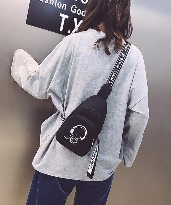 Сумка через плече Music Born Champs Чорний (400.66)