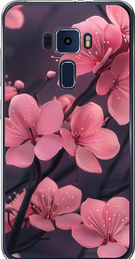 Чехол на Asus Zenfone 3 ZE552KL Пурпурная сакура (6075u-448-42517)