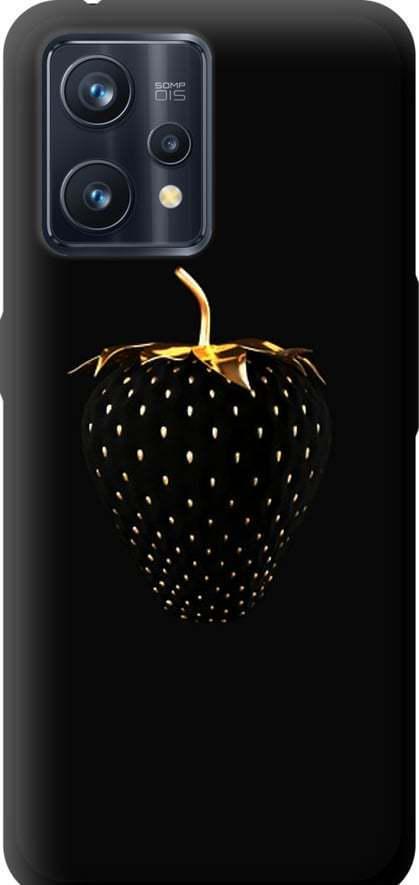 Чехол на Realme 9 Черная клубника (3585b-2866-42517)