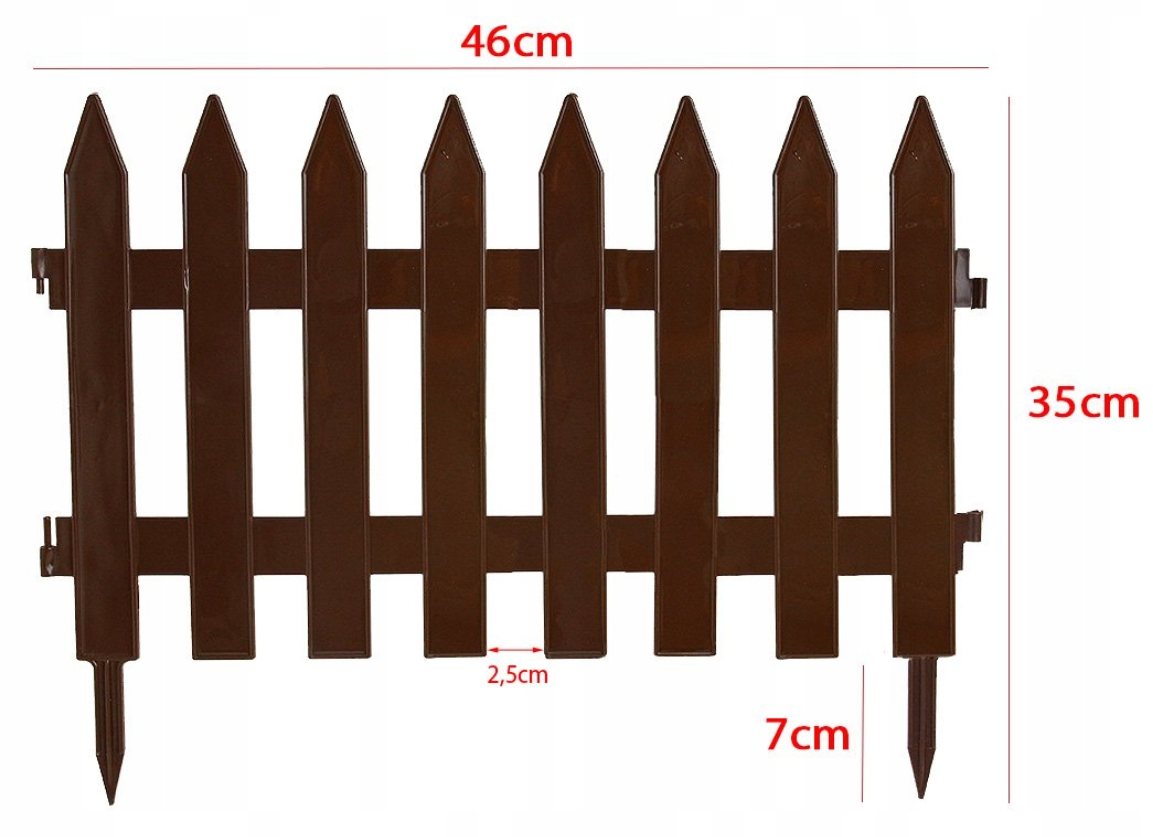 Забор садовый Prosperplast Garden Classic 3,2 м Коричневый (IPLSU-R222) - фото 2