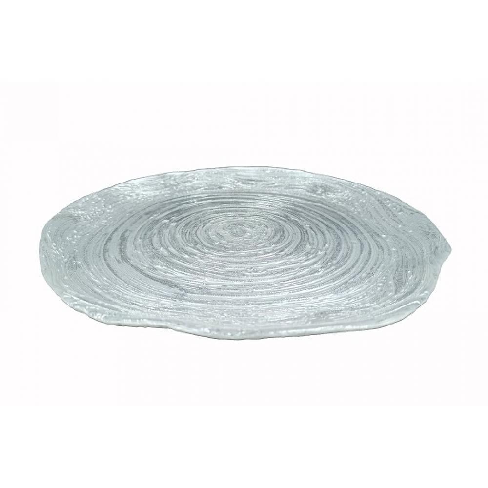 Тарелка стеклянная Antique Rose для сервировки 26 см