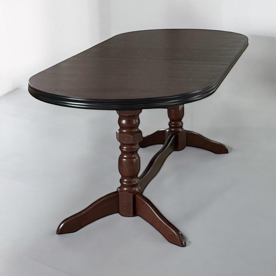 Обеденный стол раскладной овальный Скиф СТ-14 180х90/220х90/260х90 см Орех (26577888) - фото 4 Обеденный стол раскладной овальный Скиф СТ-14 180х90/220х90/260х90 см Орех (26577888) - фото 4