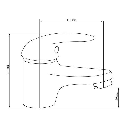 Змішувач для раковини GF CRM S-06-001 (3245) - фото 2