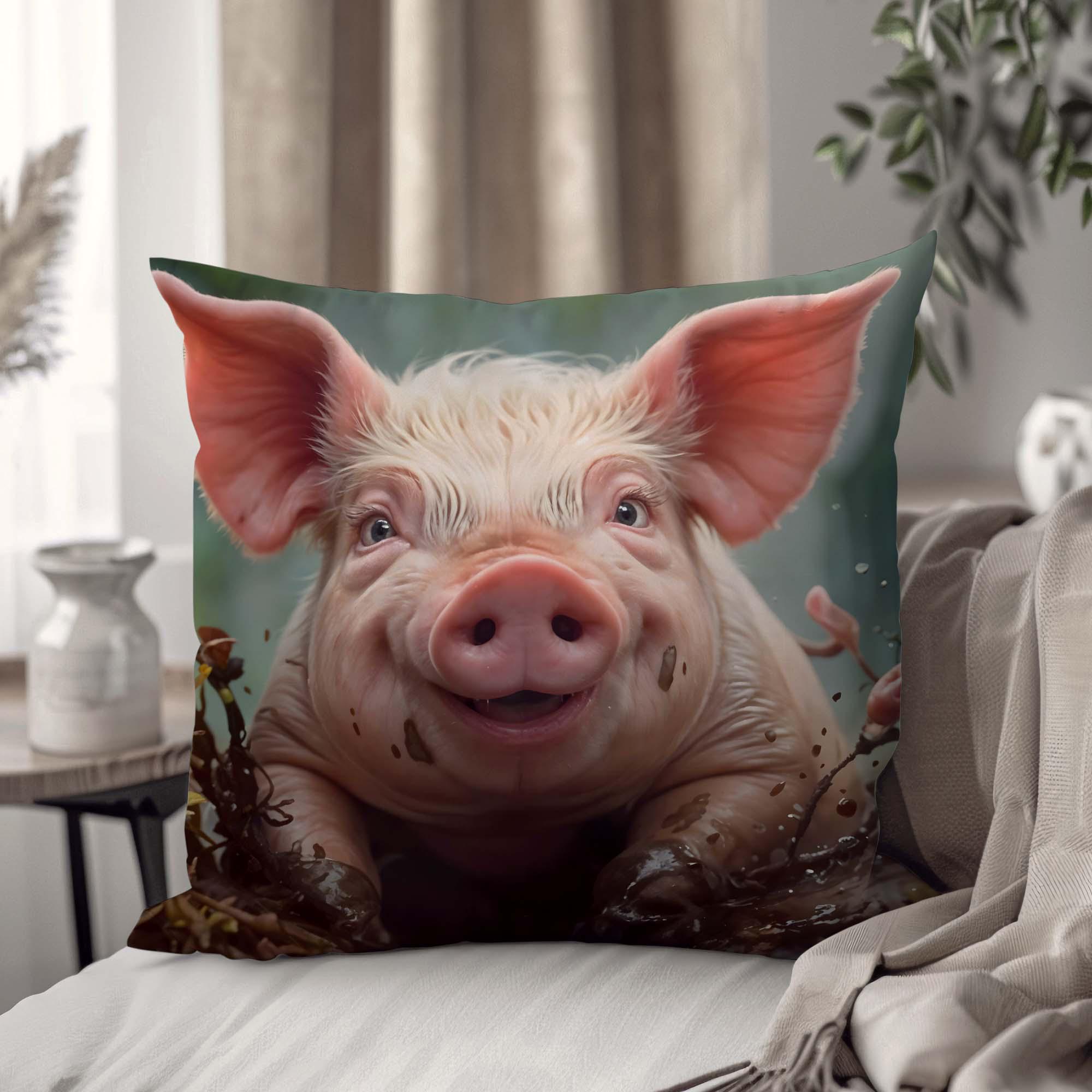 Подушка интерьерная "Морда свиньи" 33х33 см (1310133UA)