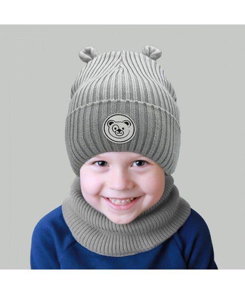 Шапка дитяча Elf Маріо р. 46 Світло-сірий (OK002128)