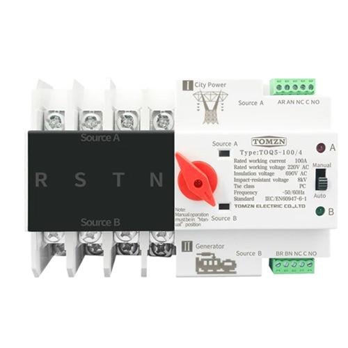 Перемикач автоматичний 3 фазний з електромережі на генератор/інвертор/автомат введення резерву 125А (31411036)