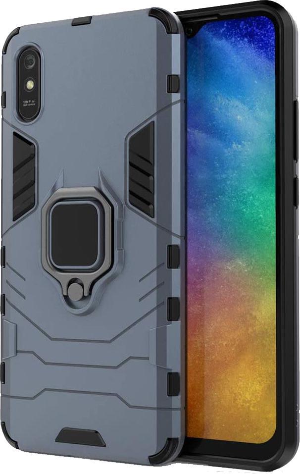 Противоударный чехол Transformers для Xiaomi Redmi 9A (подставка кольцо) Graphite (16800-40)