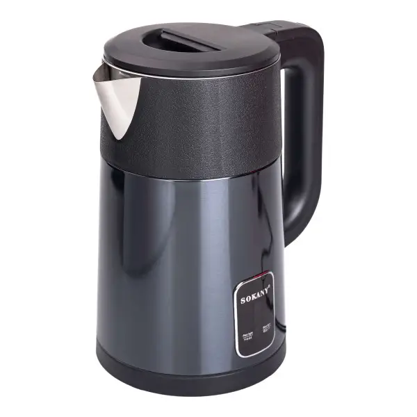 Електрочайник Sokany SK-09017GR 2.5 л 1500 Вт із нержавіючої сталі Чорний (149-107-SK-09017GR) - фото 4