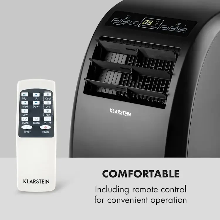 Кондиціонер мобільний Klarstein Metrobreeze Rom 29-49 м² 10 000 BTU A+ Wi-Fi - фото 5 Кондиціонер мобільний Klarstein Metrobreeze Rom 29-49 м² 10 000 BTU A+ Wi-Fi - фото 5