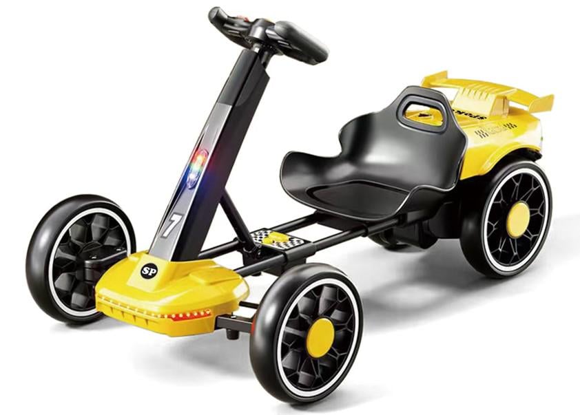 Детский электрокарт Spoko SP-V18 6V7 на 4 колеса с пультом управления Желтый (6977)