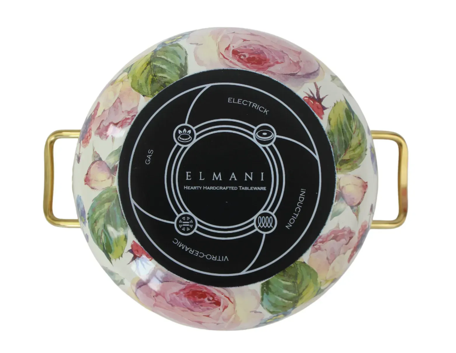 Каструля емальована PEONY Elmani з кришкою 3,8 л 20 см (763-004) - фото 5