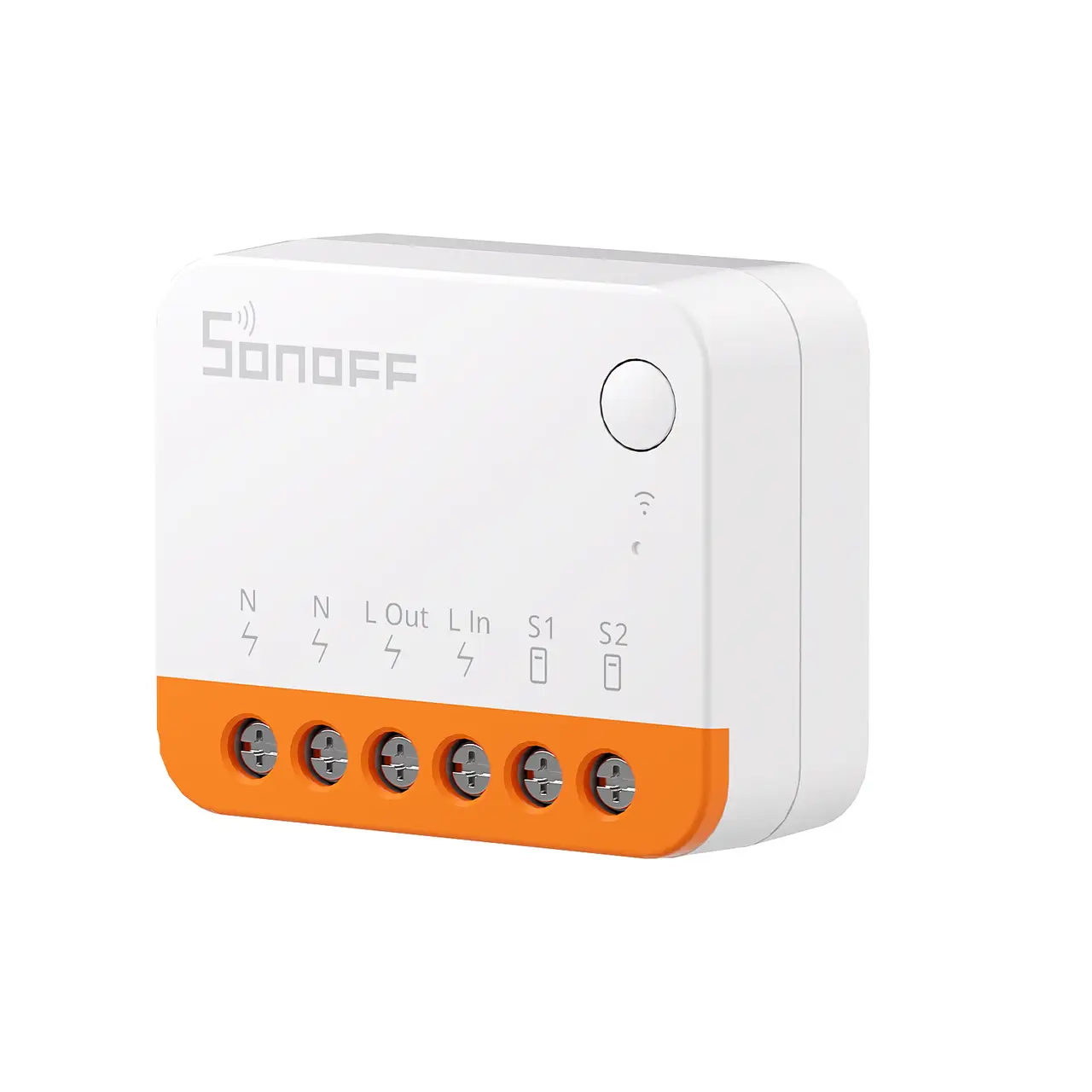 Перемикач-реле одноканальне з нульовою лінією SONOFF Wi-Fi Smart Switch MINIR4 Extreme White
