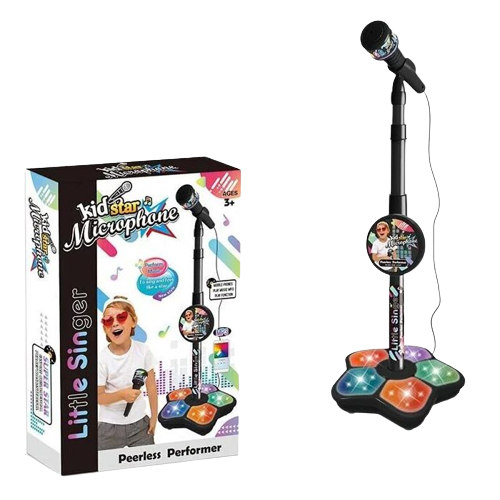 Микрофон со стойкой KID STAR Черный (1-6-218272)
