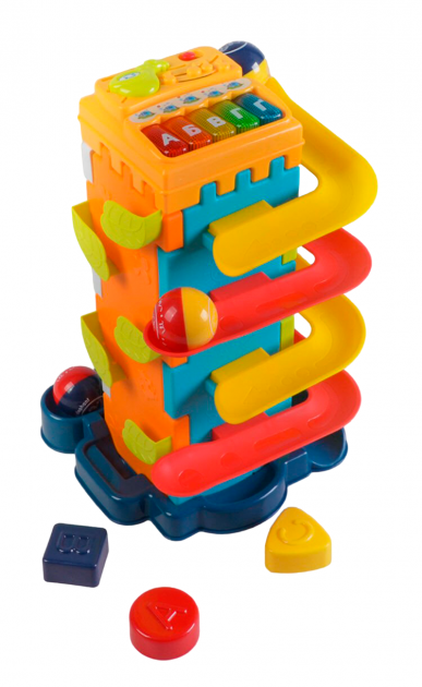 Піраміда TK Group піаніно 5 режимів/2 спуску/геометричний сортер/3 кульки з бусинками укр. (13353573)