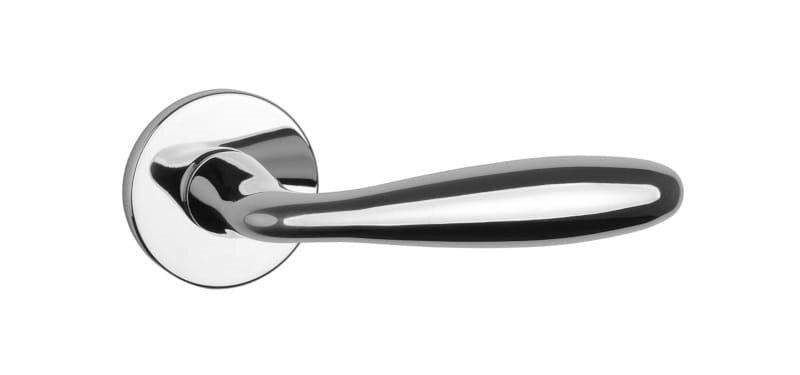 Дверная ручка APRILE Verbena R 7S тонкая розетка Хром полированный