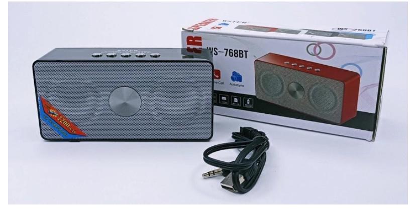 Портативна колонка Wster WS-768 Bluetooth/FM (30151147ER) - фото 2