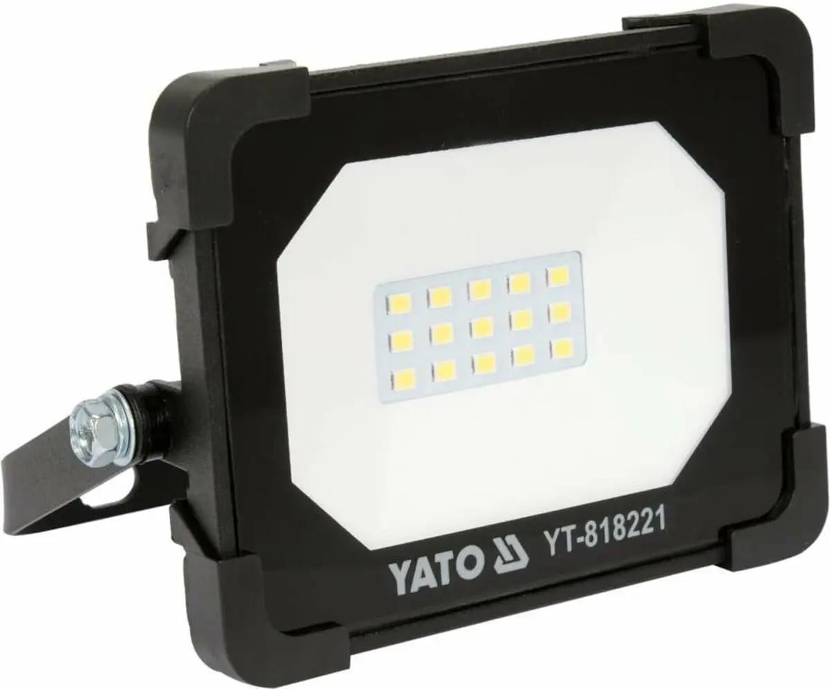 Прожектор с SMD-диодным излучателем YATO: 10 Вт, 230 В, 950 Лм, 15 диодов, 115x98x32 мм [20]
