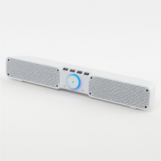 Портативная колонка мини беспроводная аккумуляторная Bluetooth с часами 4 Вт Белый (MX-00009915)